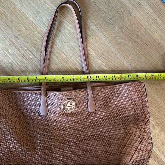 Tory Burch Weave Leather Tote - Tan - Picture 4 of 11